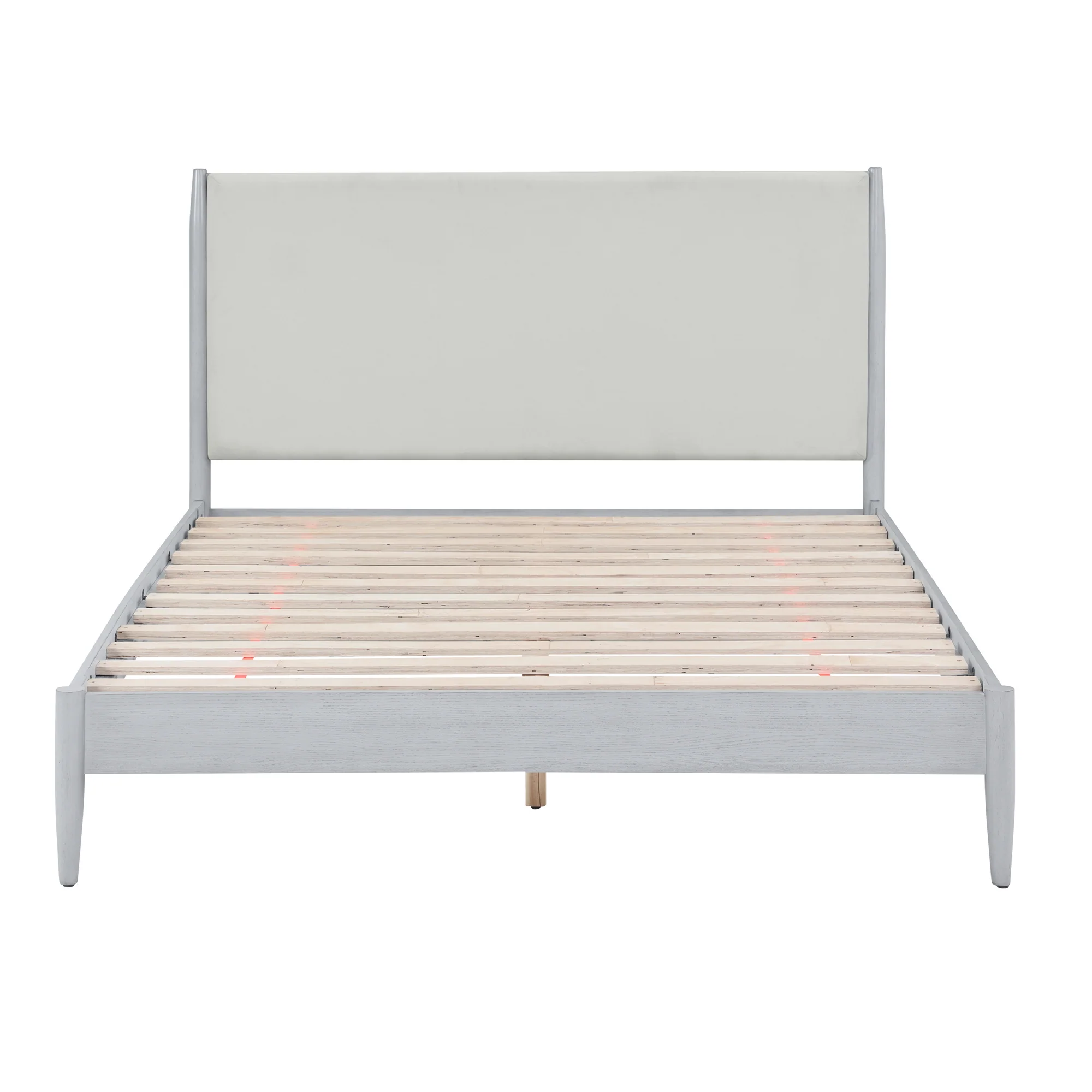 Infinity Del Mar Upholstered Platform White Bed - Image 4