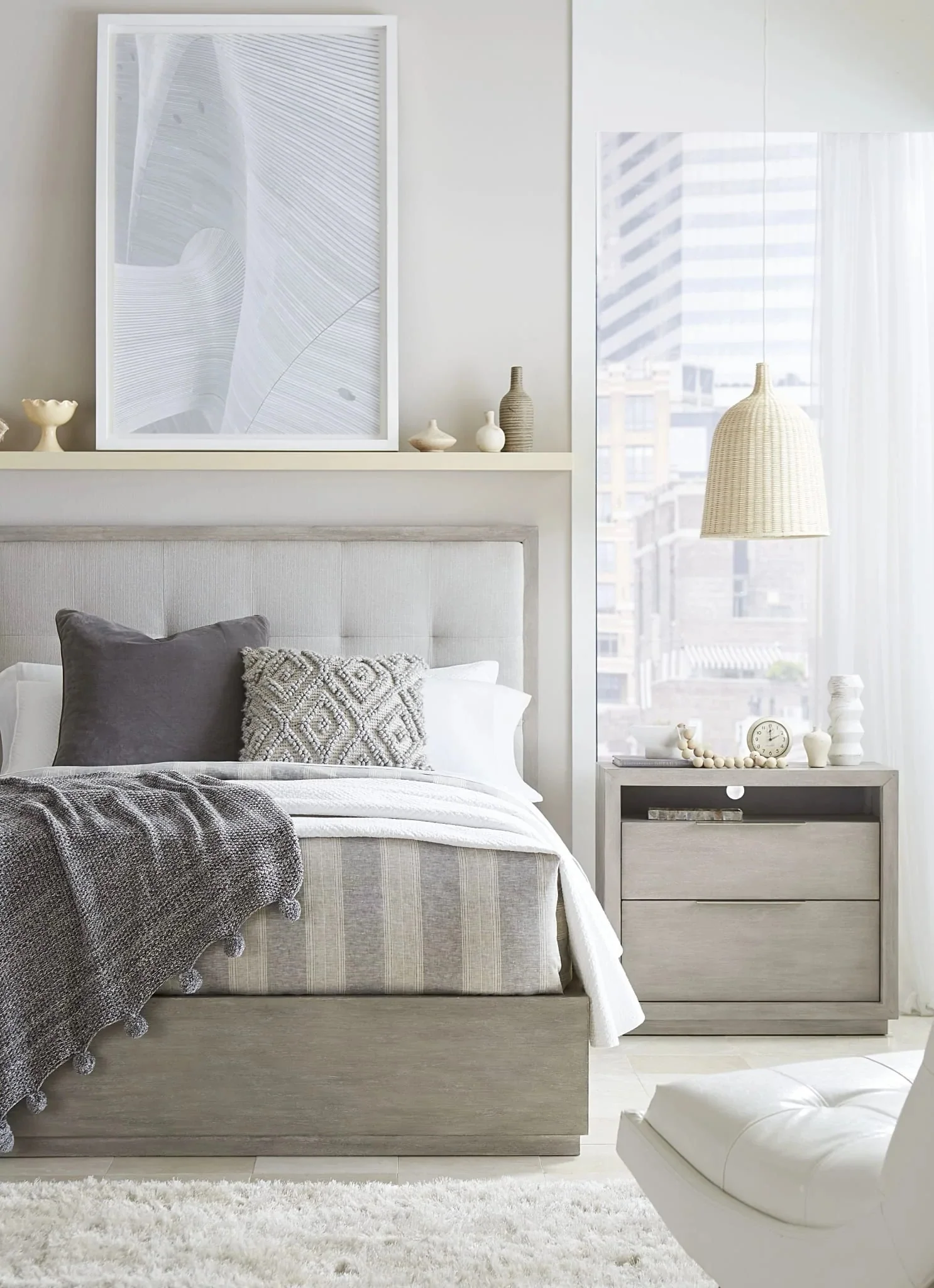 Modus Avant Grey Nightstand - Image 3