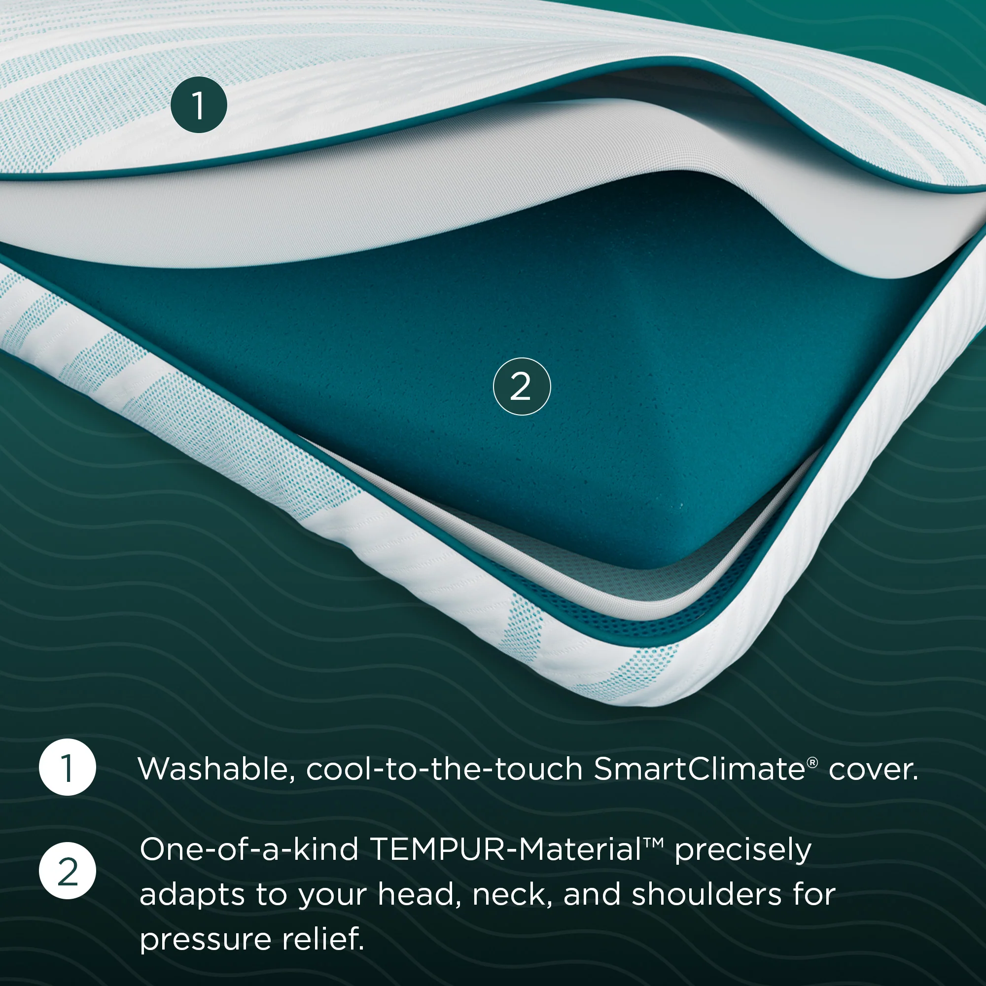Tempur-Adapt® ProHi 2.0 Pillow - Image 5